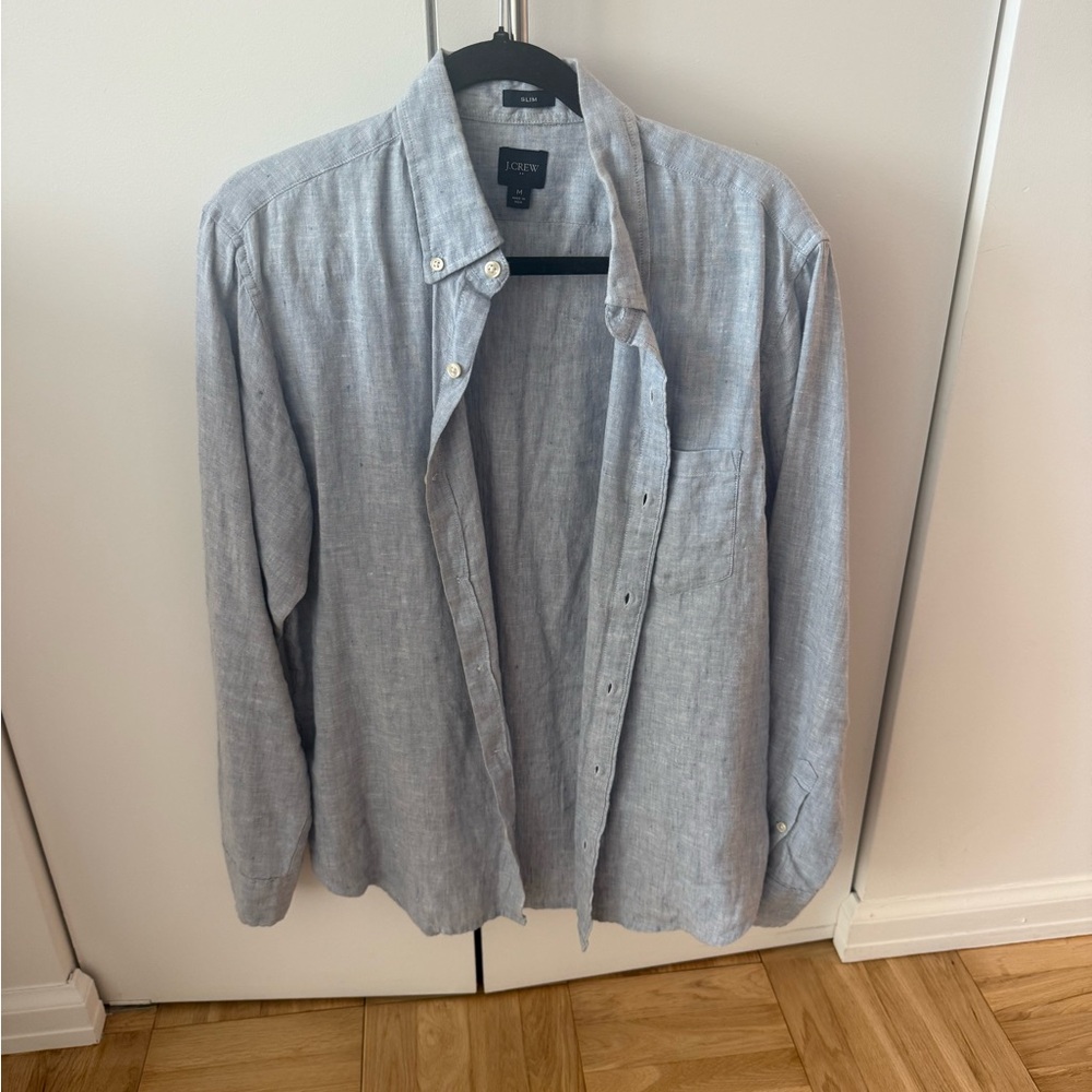 [J. Crew] Mens Slim Fit Light Blue Chambray Shirt